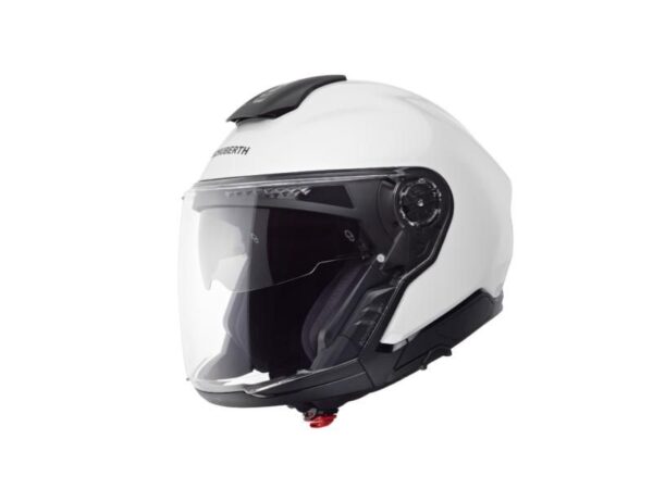 Schuberth J2 Open Face Helmet - Gloss Silver White